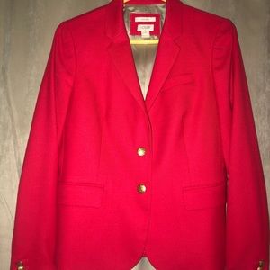 Red J Crew Blazer